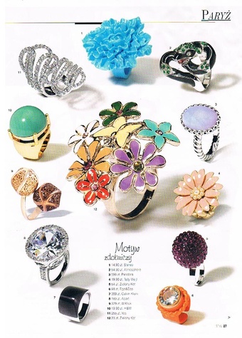 Pierścionki mosiądz+emalia |  Kolorowe pierścionki zostały hitem tego lata. Zdobyły bardzo duże zainteresowanie wśród naszych klientek, ich zdjęcie znalazło się w dodatku Shopping na Lato jednego z czasopism dla kobiet. 